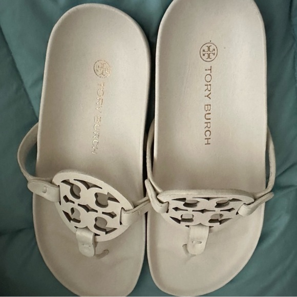 Tory Burch Shoes - NWOT Tory Burch Women’s Miller Cloud Ivory Sandals